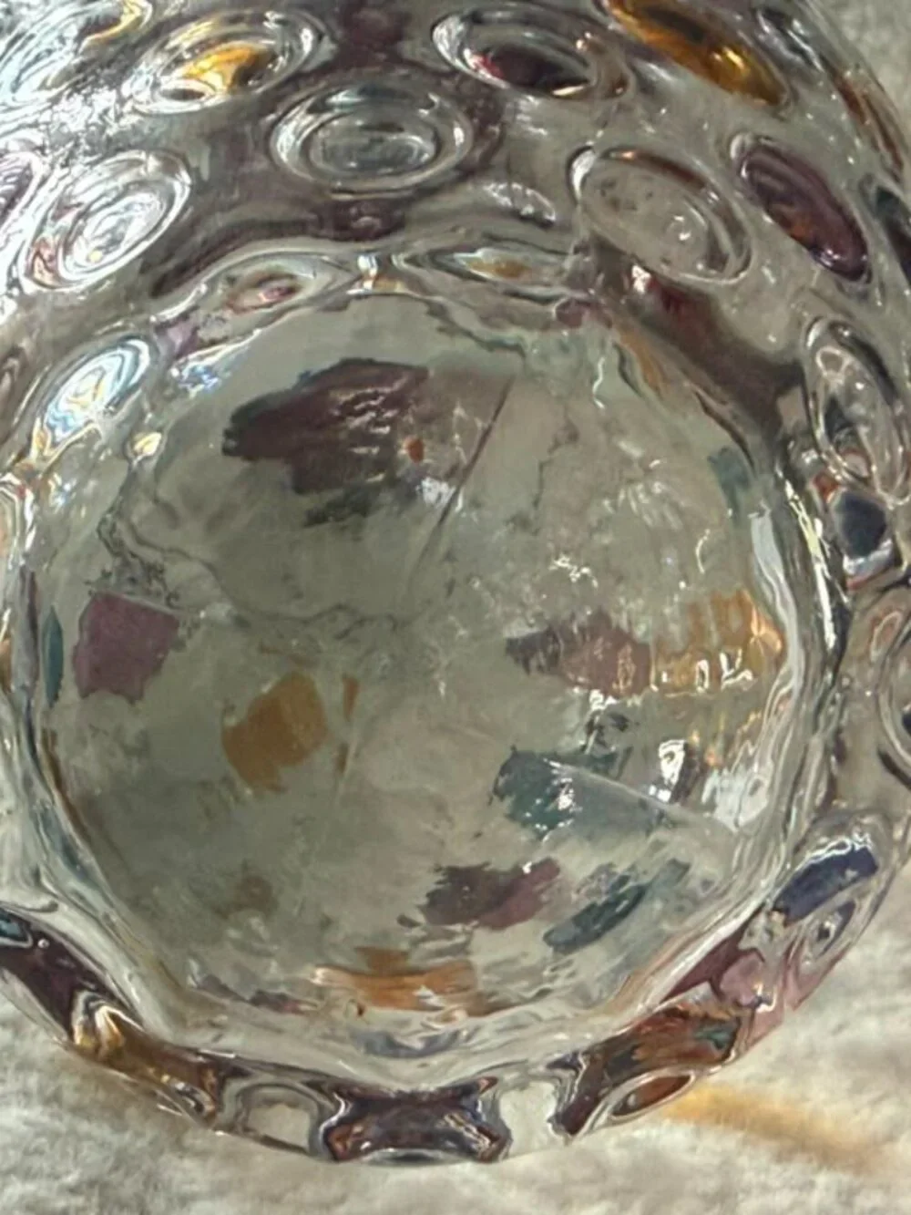 1963 Borske Sklo Nemo Coin Dot Lidded Crystal Jar Max Kannegiesser 10